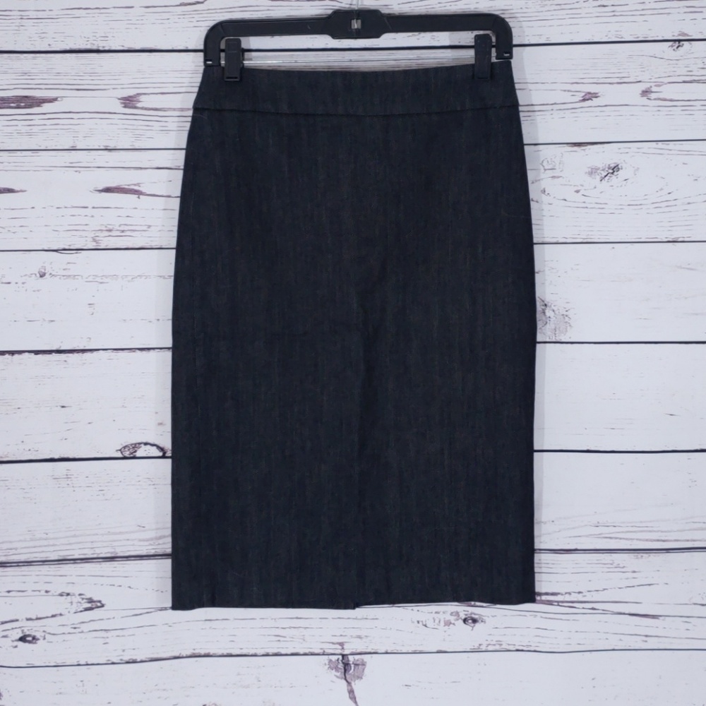 J Crew high waisted denim pencil skirt 96120 sz 0